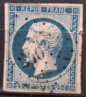 France 1852 Louis-Napoléon N°10 Ob PC 2101 1 Point Clair   Cote 45€ - 1852 Luis-Napoléon
