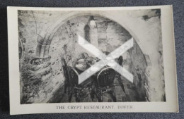 THE CRYPT RESTAURANT DOVER OLD R/P PLAIN BACK POSTCARD KENT - Dover