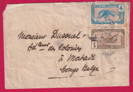 CONGO FRANCAIS OUESSO 1915 POUR MATADI CONGO BELGE LETTRE - Briefe U. Dokumente