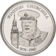 France, Médaille, Vème République, Winston Churchill, FDC, Cupro-nickel - Altri