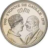 France, Médaille, Vème République, Yvonne De Gaulle, SPL+, Cupro-nickel - Altri