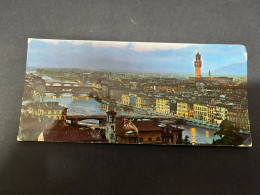 4-12-2023 (1 W 19) Italy - Firenze (at Dusk) With Bridges (min Size Card - 15 X 6.6 Cm) - Ponti