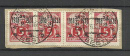 ESTLAND Estonia 1928 O MUSTVEE Michel 69 As 4-stripe On Piece - Estonie