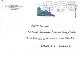 Portugal Cover With ATM Eolic Energy - Lettres & Documents