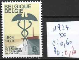 BELGIQUE 1927 ** Côte 0.60 € - Neufs