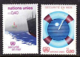 UNITED NATIONS GENEVA- 1983 SAFETY AT SEA SET (2V) FINE MNH ** SG G114-G115 - Neufs