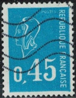 France 1971 Oblitéré Used Marianne Type Béquet 0,45F Bleu Y&T FR 1663 SU - 1971-1976 Maríanne De Béquet