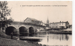 Saint-Philbert-de-Grand-Lieu Animée Pont Sur La Boulogne - Saint-Philbert-de-Grand-Lieu
