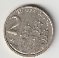 YUGOSLAVIA 2002: 2 Dinara, KM 181 - Joegoslavië