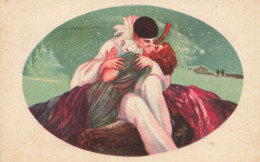 Pierrot Amoureux * CPA Illustrateur T. CORBELLA Corbella * Le Baiser D'amour * Femme * Art Nouveau Art Déco * N°700-4 - Corbella, T.