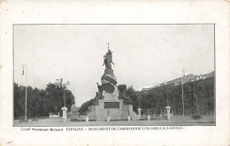 ESPAGNE - Valladolid - Monument De Christophe Colomb - Cliché Vérascope Richard - Carte Postale Ancienne - Valladolid