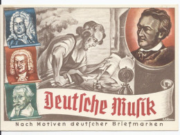 Dt.- Reich (000986) Privatganzsache Fech PP156 C1I Deutsche Musik, 30 Jahre Gruppe Süd, Blanco Gest. Leipzig - Private Postal Stationery