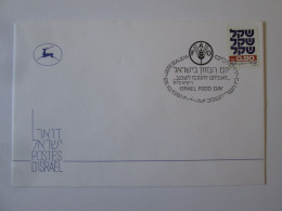 Israel-Premier Jour Enveloppe FAO 1981/FDC Israel Food Day 1981 - Lettres & Documents