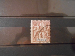 GABON YT 18 ALLEGORIQUE 4c Lilas-brun S. Gris - Used Stamps