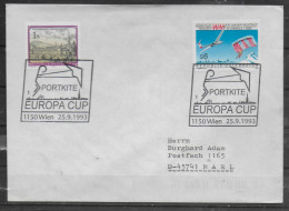 AUTRICHE Lettre 1993 Parachutisme - Paracadutismo