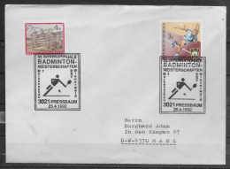 AUTRICHE  Lettre 1992 Badminton - Badminton