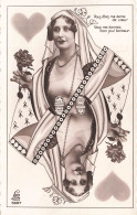 FANTAISIES - Dame De Coeur - ... Vous Me Donnez Mon Seul Bonheur - Carte Postale Ancienne - Frauen