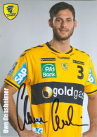 Autogramm Handball Uwe Gensheimer Rhein-Neckar Löwen 14-15 Friedrichsfeld Mannheim Neckarau Paris Saint-Germain St. PSG - Handball