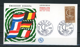 Z26-14 Andorre  Europa Cept 1966 FDC 1er Jour N° 178  A Saisir !!! - 1966