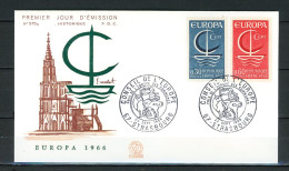 Z26-14 France  Europa Cept 1966 FDC 1er Jour N° 1490 + 1491  A Saisir !!! - 1966