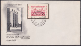 F-EX46243 BELGIUM BELGIQUE 1951 BRUXELLES FAIR CANCEL EUROPEAN ETHLETIC ATHLETISM GAMES.  - ....-1951