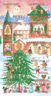 Sweden Suède Schweden 2023 Christmas In Santas Village Set Of 10 Stamps In Block \ Sheetlet MNH - Blocks & Kleinbögen