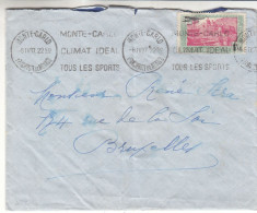 Monaco - Lettre De 1937 - Oblit Monte Carlo - Avions - Valeur 235 € En ....2011 - Cartas & Documentos