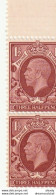 GEORGE V. Deux Timbres THREE HALFPENCE 1 Et 1/2 NEUFS ET INTACTS. Non Oblitérés Avec Leur Colle - Neufs