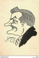 Véritable Caricature D'Henry GANDREZ. Thème Le Sport Basket-Ball " Trescartes " Parue Dans Journal Sud-Est Vers 1950 - Originele Tekeningen