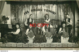 60 THOUROTTE. Top Rare Photo Carte Du Trio Des Soeurs Tonini Orchestre Musette Virtuoses Accordéonistes à La Boule D'Or - Thourotte