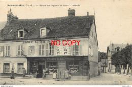 (B&P) 28 NOGENT-LE-ROI. Marché, Ecole Maternelle Et Librairie Epicerie Forteau (carte Impeccable Très Rare).... - Nogent Le Roi