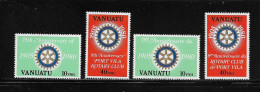 VANUATU  ( DIV - 282 )   1980   N° YVERT ET TELLIER  N°  609/612   N** - Vanuatu (1980-...)