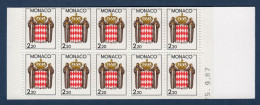 Monaco Timbre Neuf, Yv 1613, Carnet Usage Courant Non Plié, Daté 25.9.87, - Postzegelboekjes