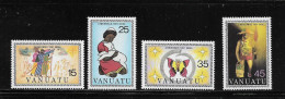 VANUATU  ( DIV - 289 )   1981   N° YVERT ET TELLIER  N°  635/638   N** - Vanuatu (1980-...)