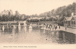ROYAUME-UNI - Angleterre - Folkestone - Model Yacht Pond - Radnor Park - Carte Postale Ancienne - Other & Unclassified