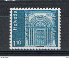 SVIZZERA:  1976  PORTALE  -  1 F. 10  BLU  VERDE  N. -  YV/TELL. 993 - Neufs