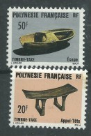 Polynésie Taxe N° 8 / 9  XX  :  Artisanat : Les 2 Valeurs  Sans Charnière, TB - Timbres-taxe