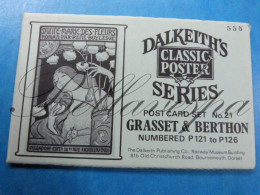 Dalkeith's E. Grasset  P.Berthon Lot X 6 Pieces  EDIT N° 555 Jugendstil Art Nouveau Style Eara Mucha/  1985 - Advertising