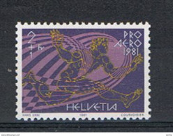 SVIZZERA:  1981  P.A. PRO  AEREO  -  2 + 1 F. POLICROMO  N. -  YV/TELL. 48 - Neufs