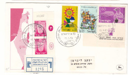 Israël - Lettre Recom De 1969 - Cachet Poste Automobile De Ramat Hagolan - Cachet De Haifa Et Rosh Pinna - - Brieven En Documenten