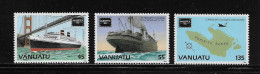 VANUATU  ( DIV - 313 )   1986   N° YVERT ET TELLIER  N°  740/742     N** - Vanuatu (1980-...)