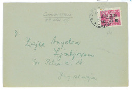 P2572 - ITALIA , LITOPRALE SLOVENO OCCU. MILITARE JUGOSLAVA , L 10 ISOLTO TARIFFA PER LETTERA INTERNA, BELLA - Ocu. Yugoslava: Litoral Esloveno