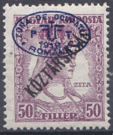 Hongrie Debrecen 1919 N° 61 * Reine Hongroise Zita Köztársaság   (J15) - Debreczen