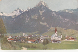 D9816) REUTTE In TIROL - Weg Kirche Kirchen - Häuser ALT !! 1926 Mit Gempel Gerenspitze U. Hahnenkamm - Reutte