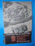 Collector's File Of Delectable California Turkey Recipes For Every Occasion - California Turkey Promotion Advisory Board - Nordamerika