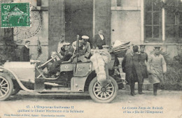 Vosges * L'empereur Guillaume II Quittant Le Châlet Hartmann , Le Comte Zorn De Bulach Et Les 2 Fils * Automobile - Autres & Non Classés