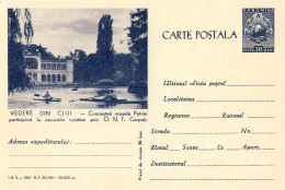131  Kayak (+ Aviron ?): Entier (c.p.) De La Roumanie, 1961 - Kajak +Rowing? Stationery Postcard From Romania. Canoe - Canoe