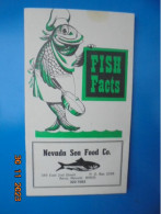 Fish Facts - Nevada Sea Food Co. 1967 - Americana