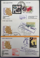 Allemagne, Premier Vol, Par DC10 - Manila, Bangkok, Karachi, Frankfurt 18.4.1981 - 3 Enveloppes - (B1436) - Primi Voli