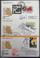 Allemagne, Premier Vol, Par DC10 - Manila, Bangkok, Karachi, Frankfurt 18.4.1981 - 3 Enveloppes - (B1436) - Eerste Vluchten
